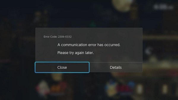 a communication error has occurred smash ultimate