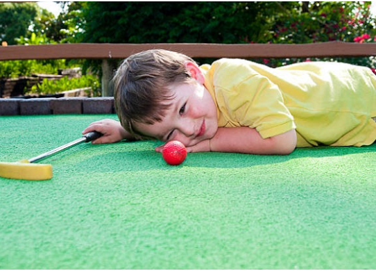 Playing Crazy Golf