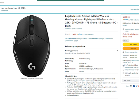 Edition G303 Shroud Reviews