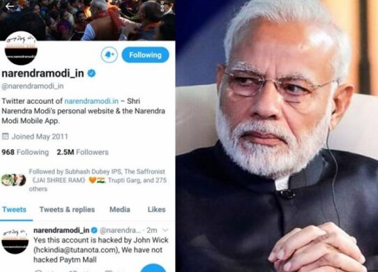Narendra Modi's Twitter account hacked