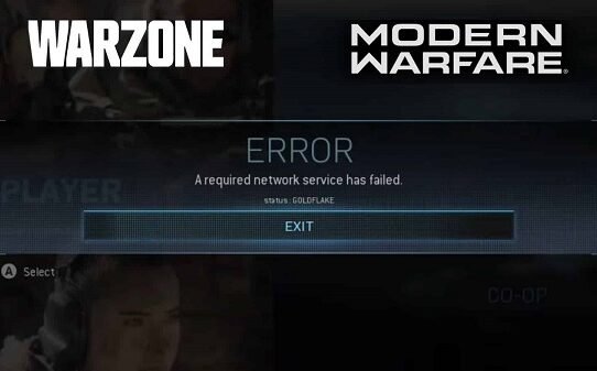 Warzone Error Goldflake