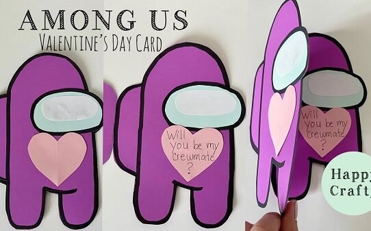 Among Us Valentines Card