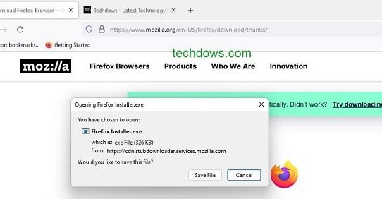 Firefox to Show Download Confirmation