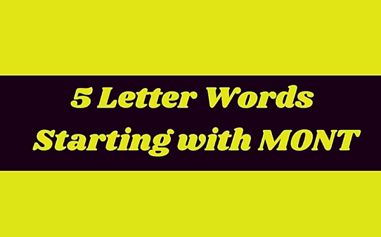 Start That Words Mont