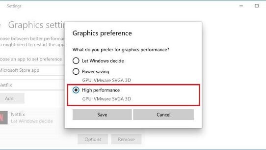 Windows 10 Choose Preferred GPU