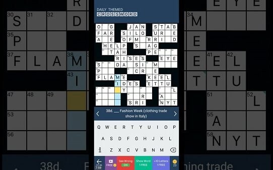 Daily Themed Crossword