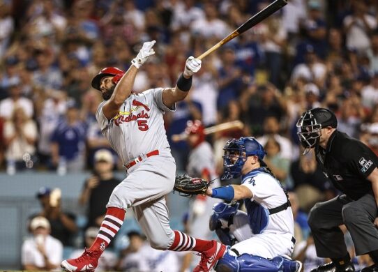 Albert Pujols hits