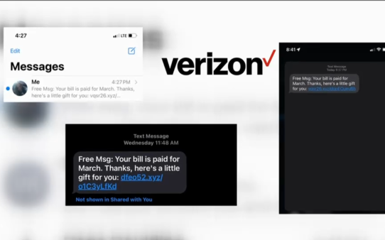 Verizon Free Message Scam