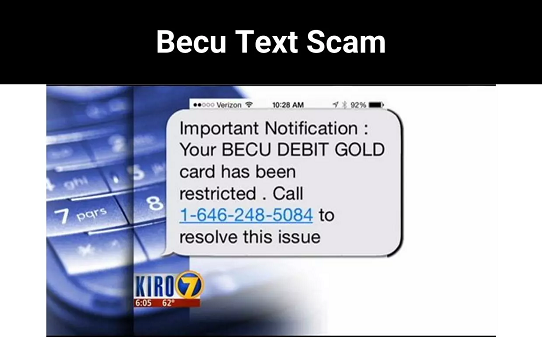 Becu Text Scam